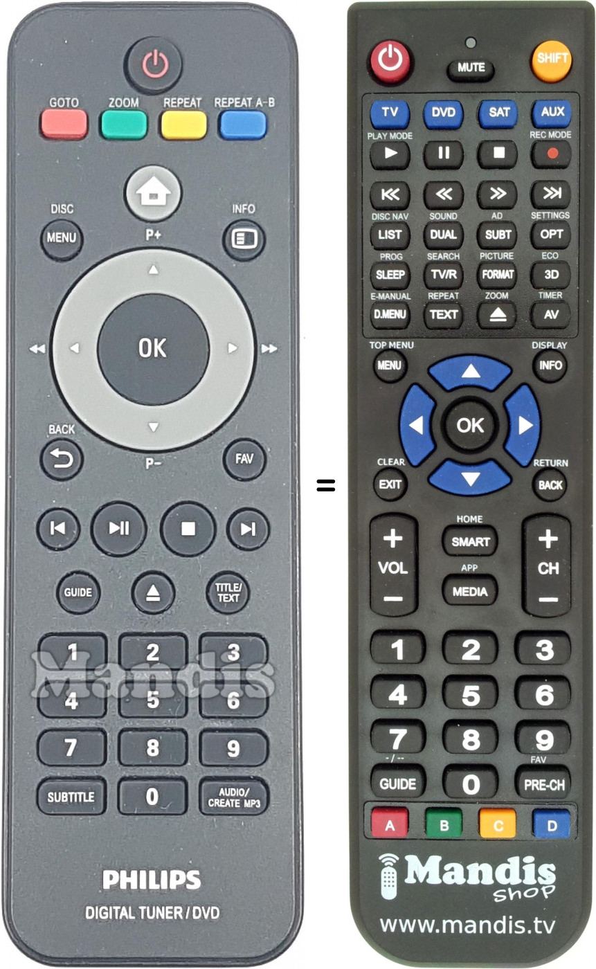 Télécommande équivalente 1014000685