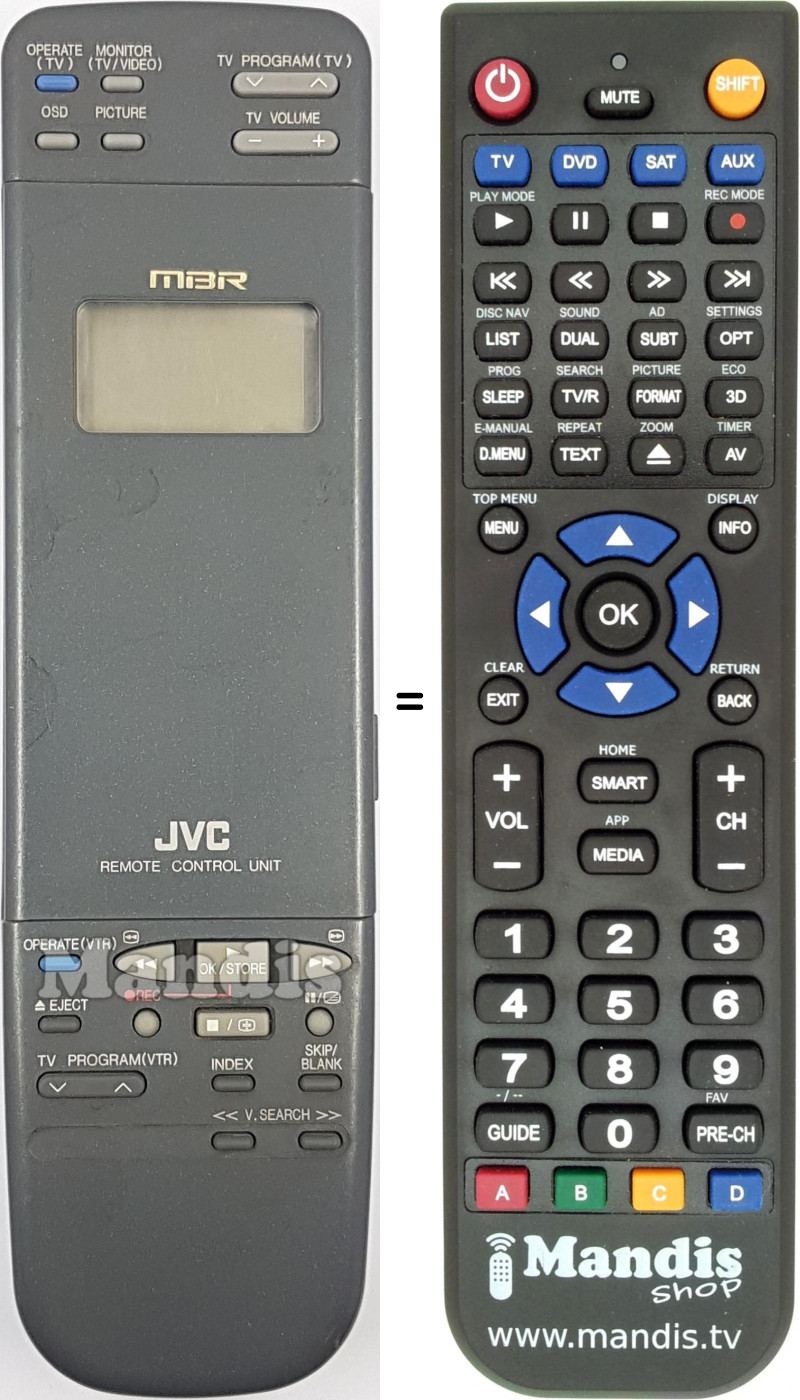 Télécommande équivalente R6AAUM-3
