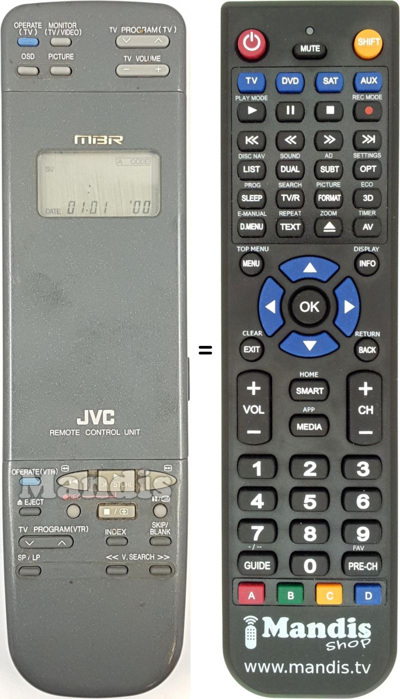 Télécommande équivalente REMCON2126