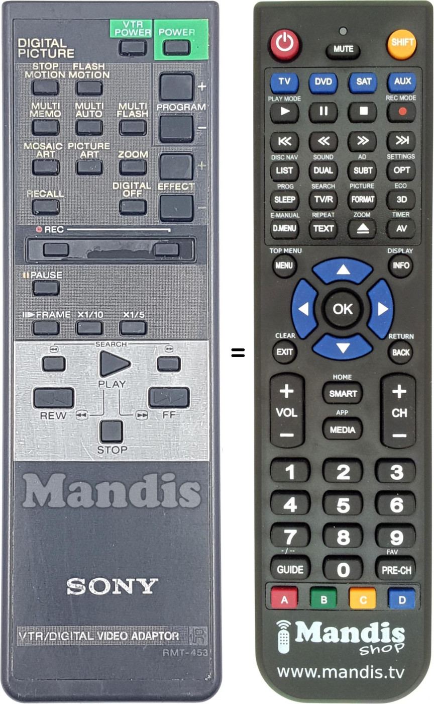 Télécommande équivalente RMT-453