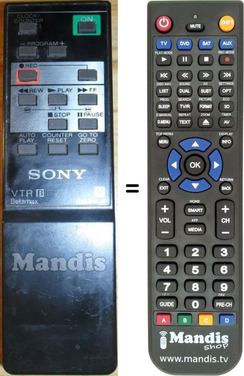 Télécommande équivalente RMT-235