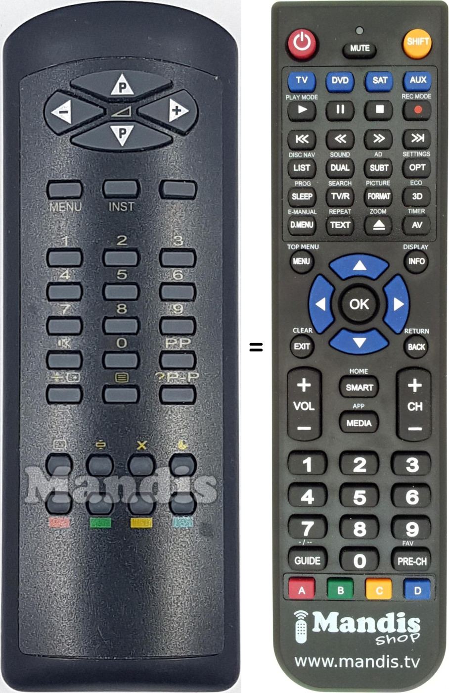Télécommande équivalente RC-21191