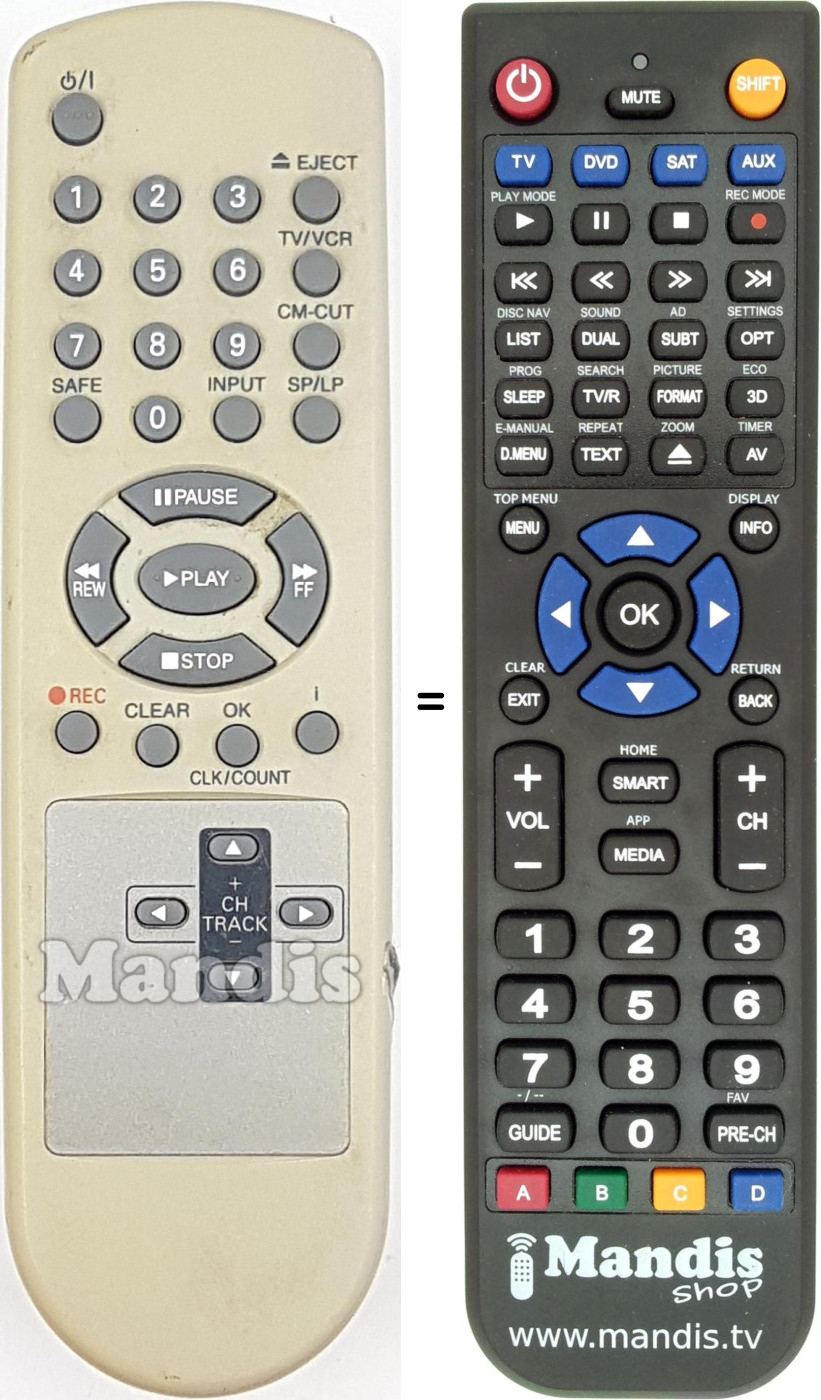 Télécommande équivalente REMCON1716