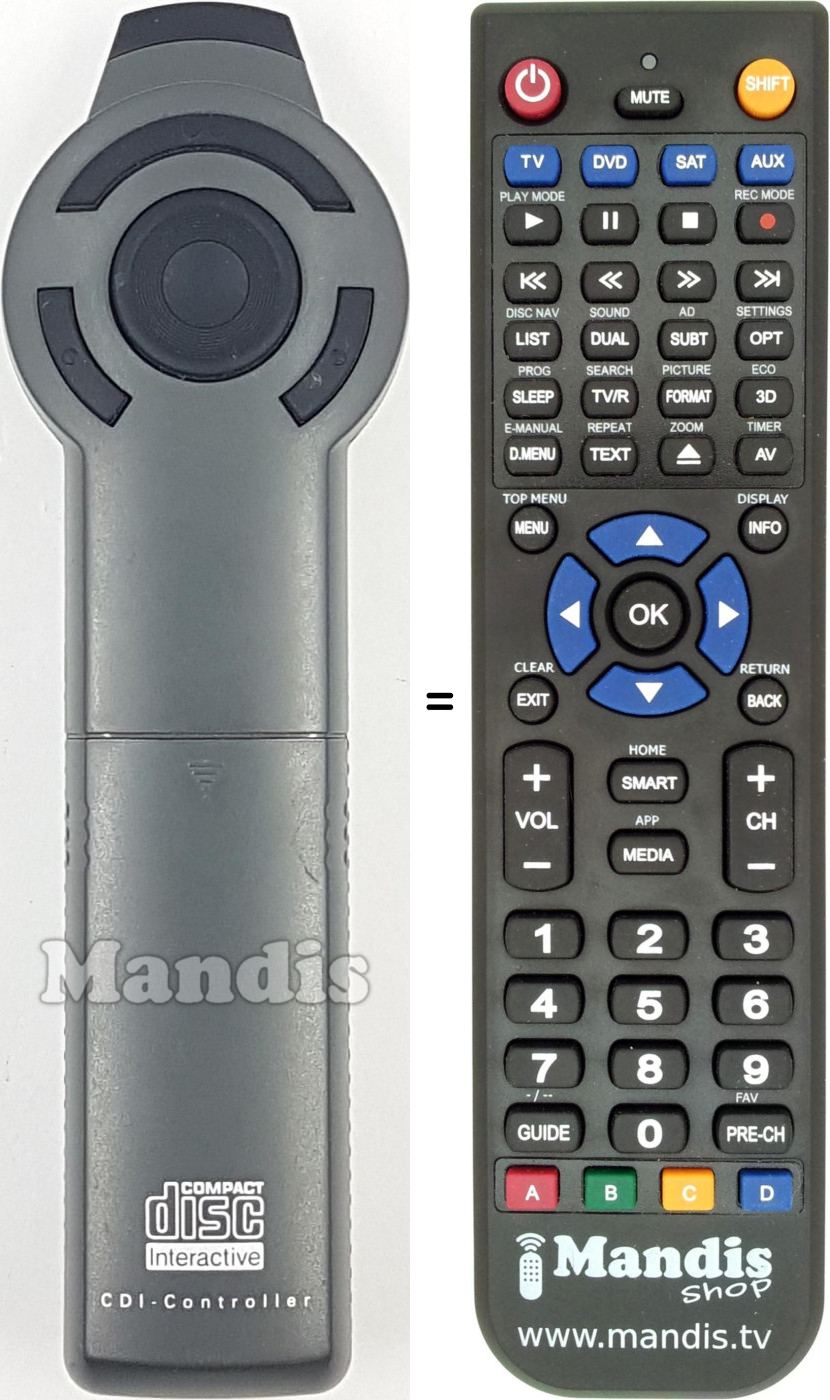 Télécommande équivalente REMCON1720