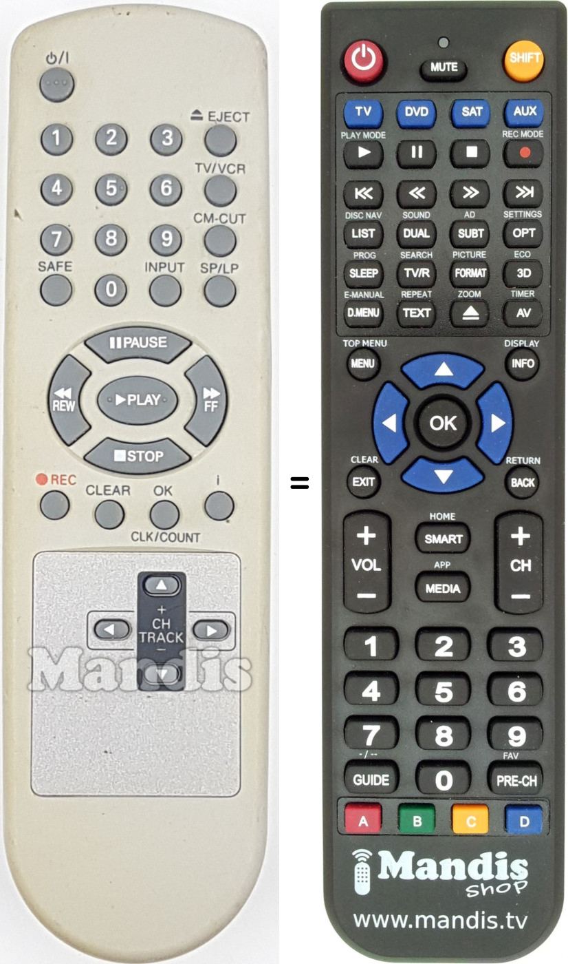 Télécommande équivalente REMCON1808