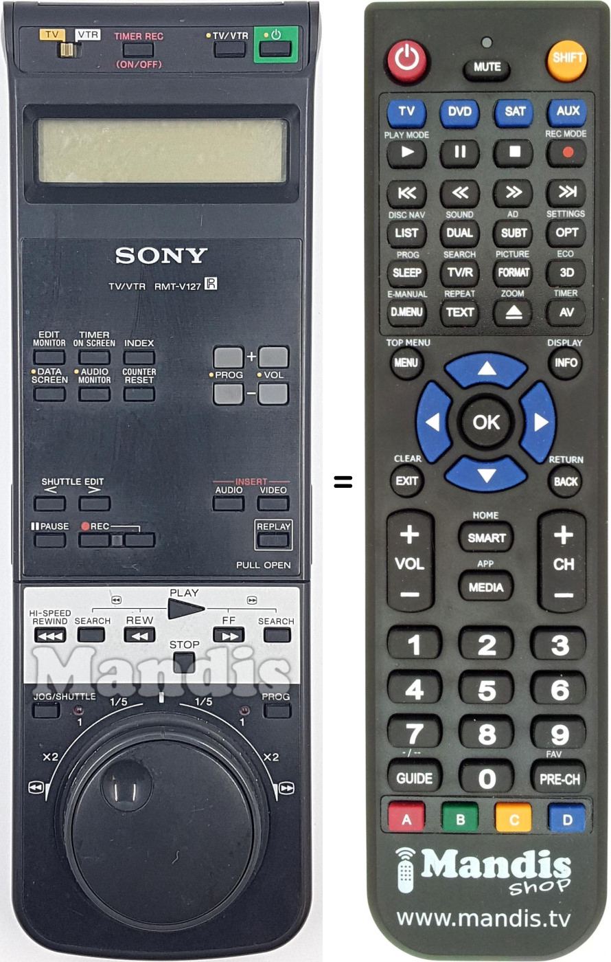 Télécommande équivalente RMT V127