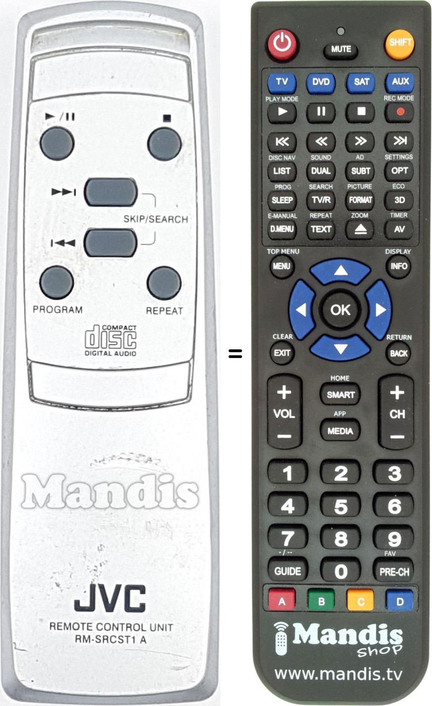 Télécommande équivalente RM-SRCST1A