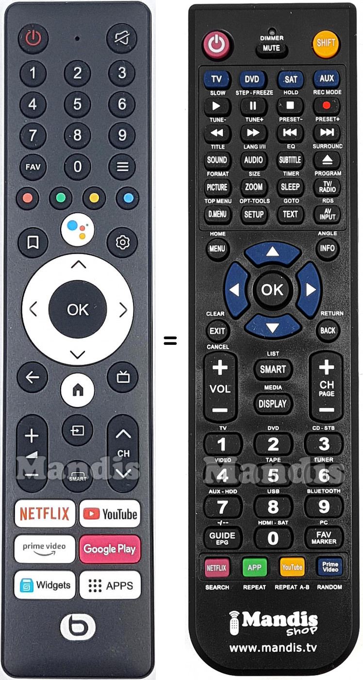 T&eacute;l&eacute;commande &eacute;quivalente 06A60R41PT001