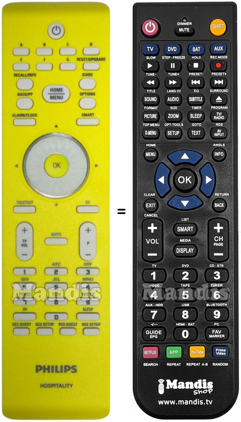 Télécommande équivalente 22AV8573