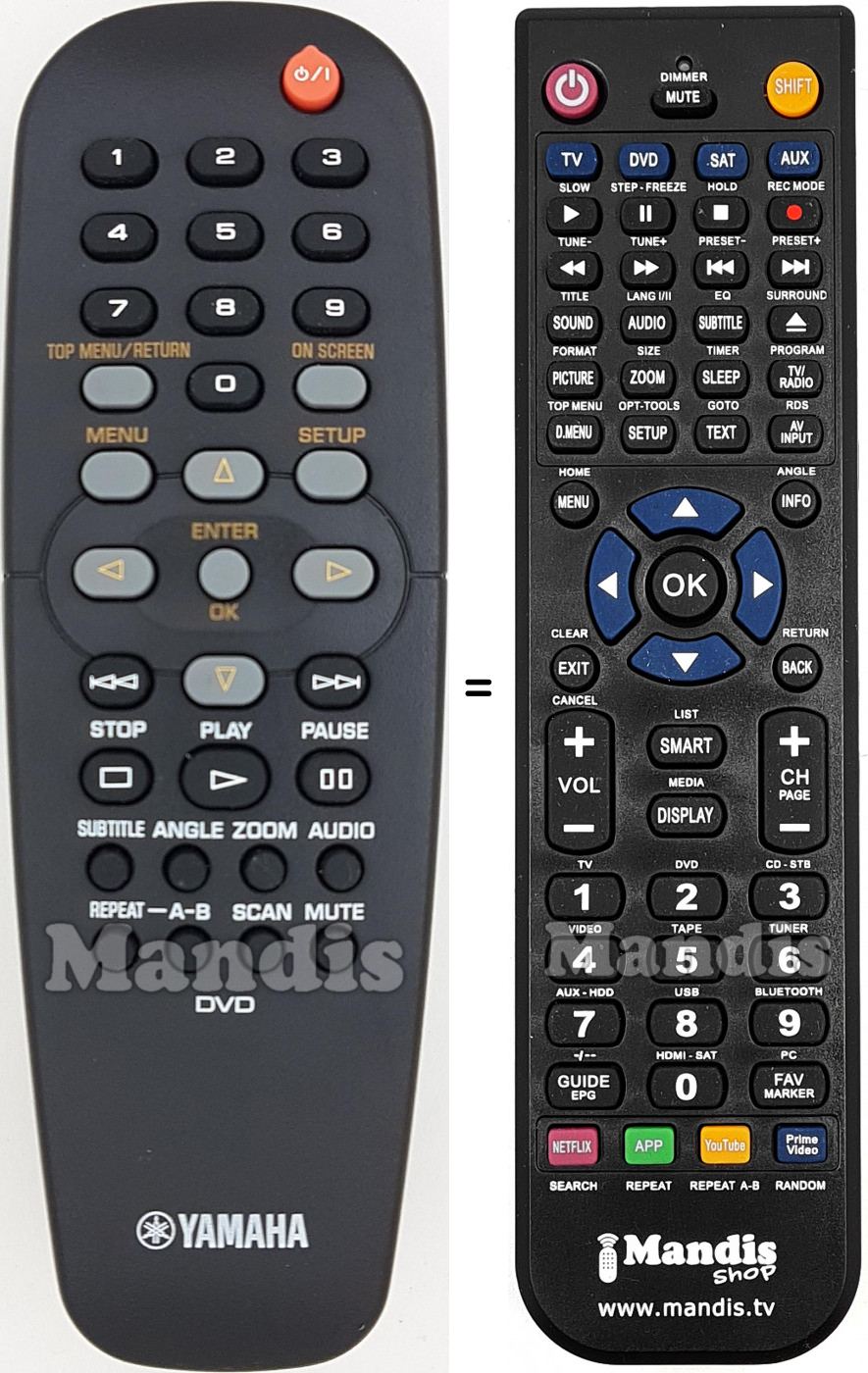 Télécommande équivalente Yamaha 313924871873