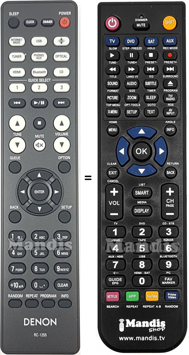 T&eacute;l&eacute;commande &eacute;quivalente 919307102570S