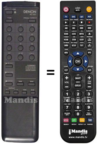 Télécommande équivalente Denon 4990099004