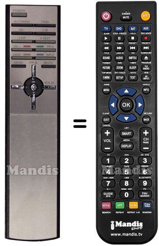 Télécommande équivalente 6710V00067Q