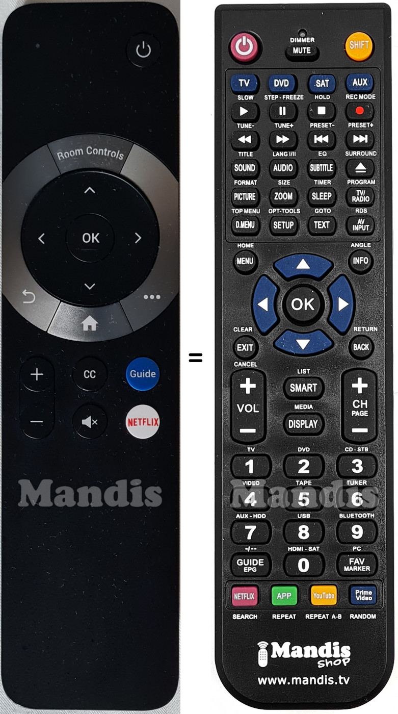 Télécommande équivalente REMCON2229
