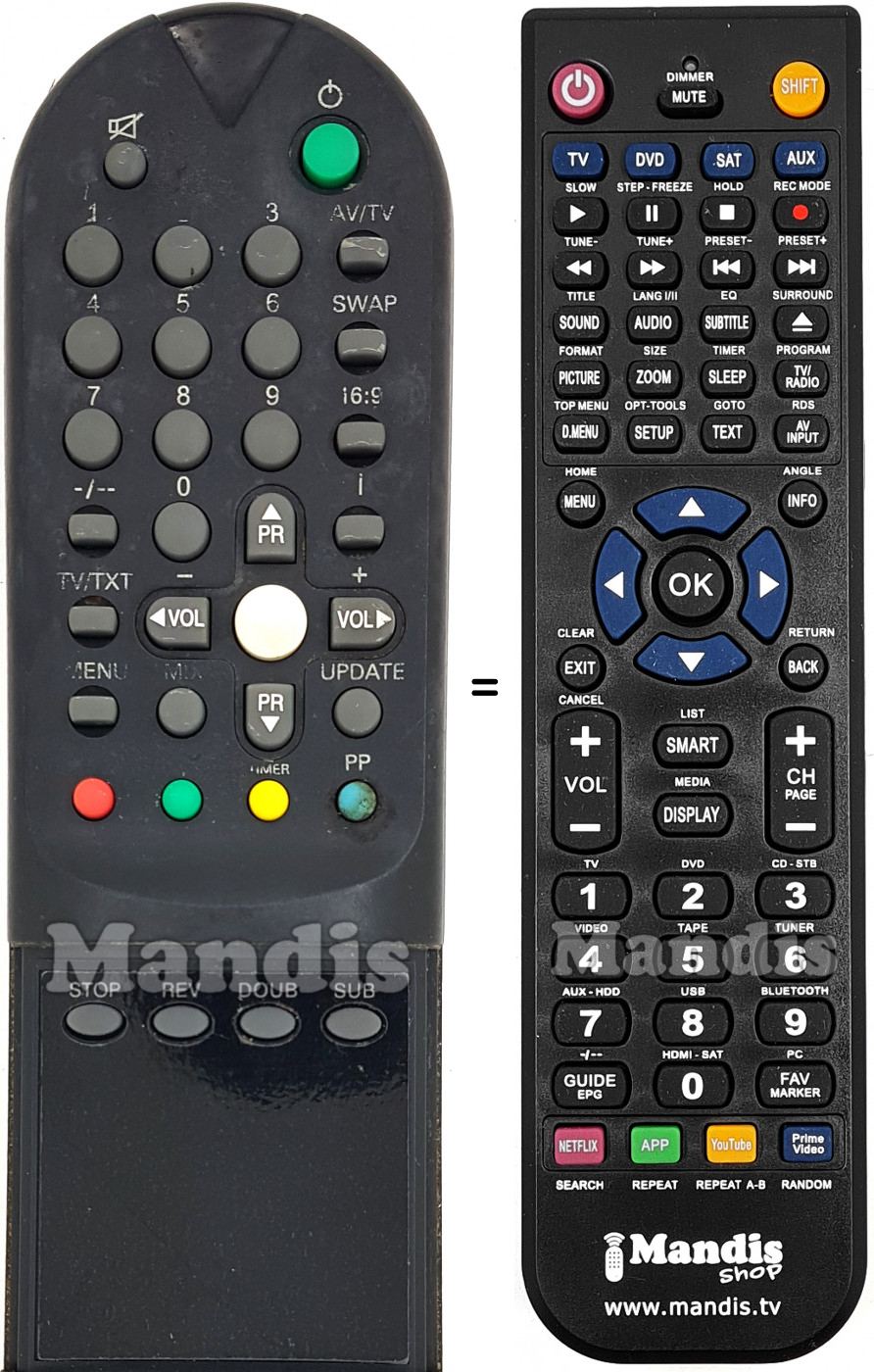 Télécommande équivalente LG REMCON400
