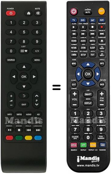 Télécommande équivalente Stream System BM40L81+