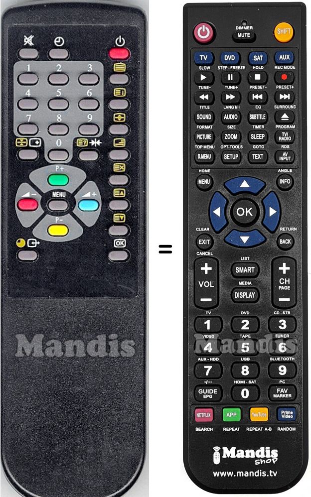 Télécommande équivalente D14RKD5