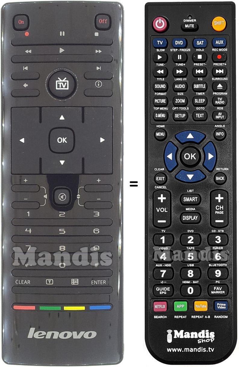 T&eacute;l&eacute;commande &eacute;quivalente Lenovo 888900018