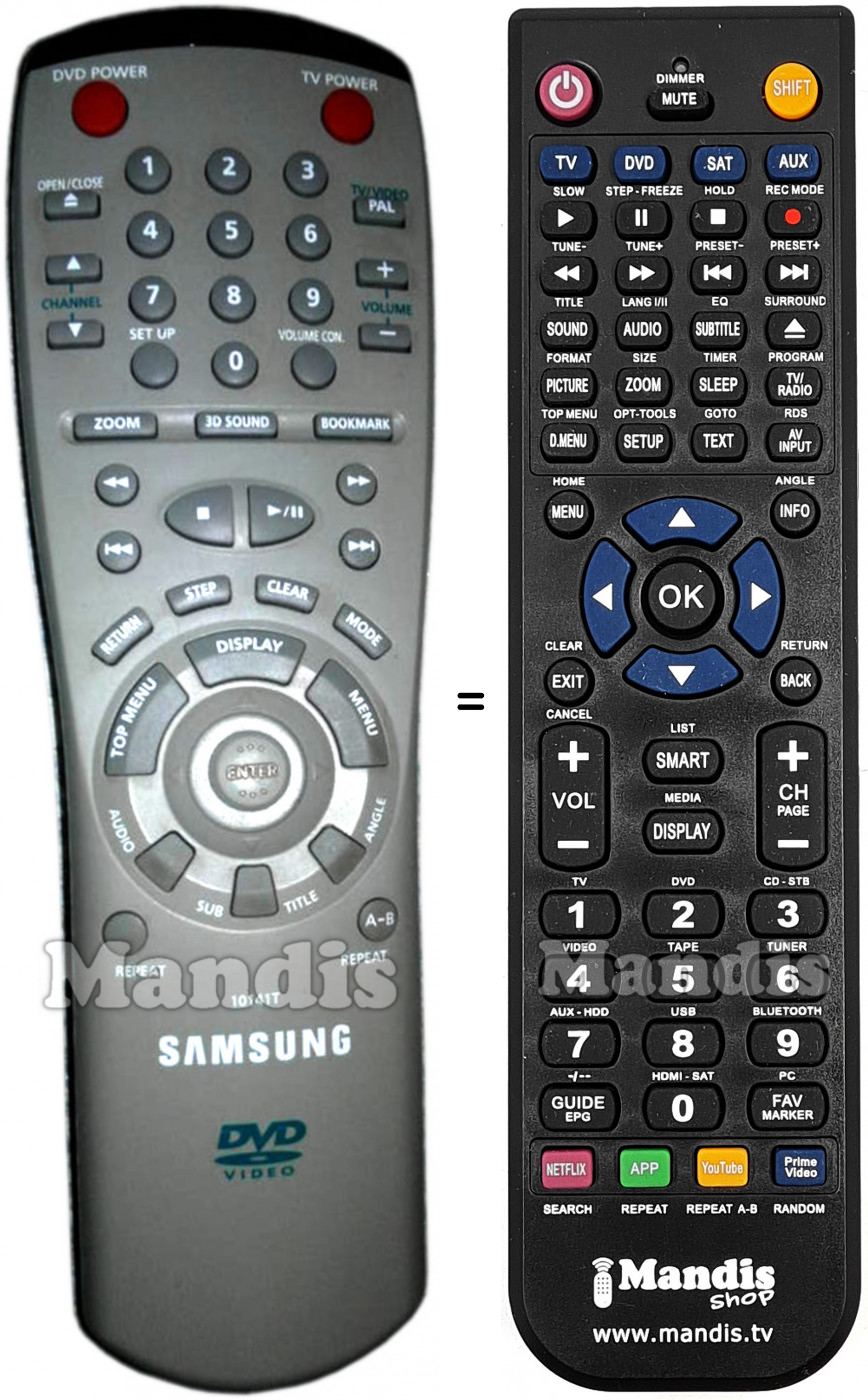 Télécommande équivalente Samsung 10141T