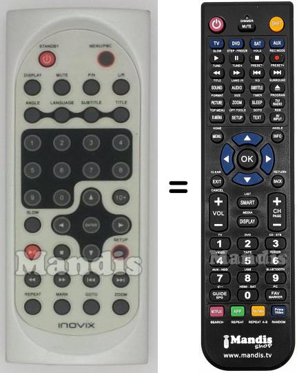 Télécommande équivalente INO001