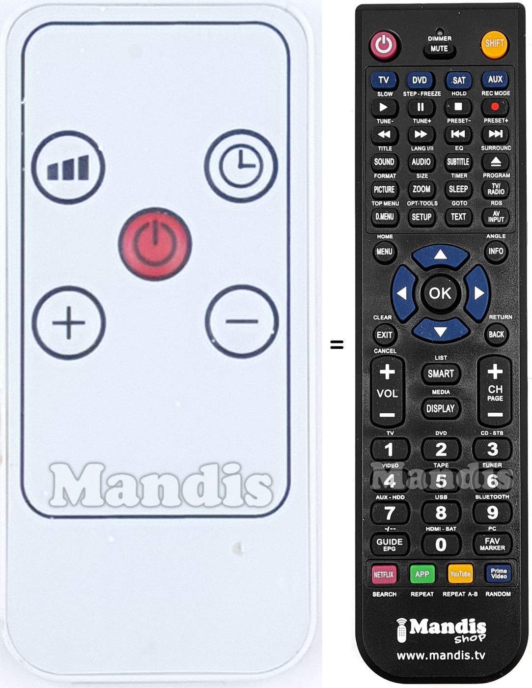 Télécommande équivalente KPT2000B