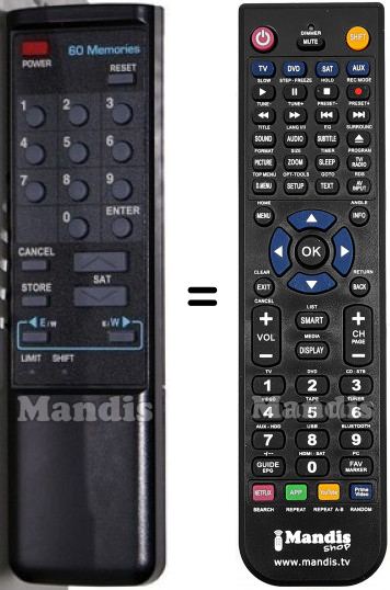 T&eacute;l&eacute;commande &eacute;quivalente SUPERJACK V-BOX II