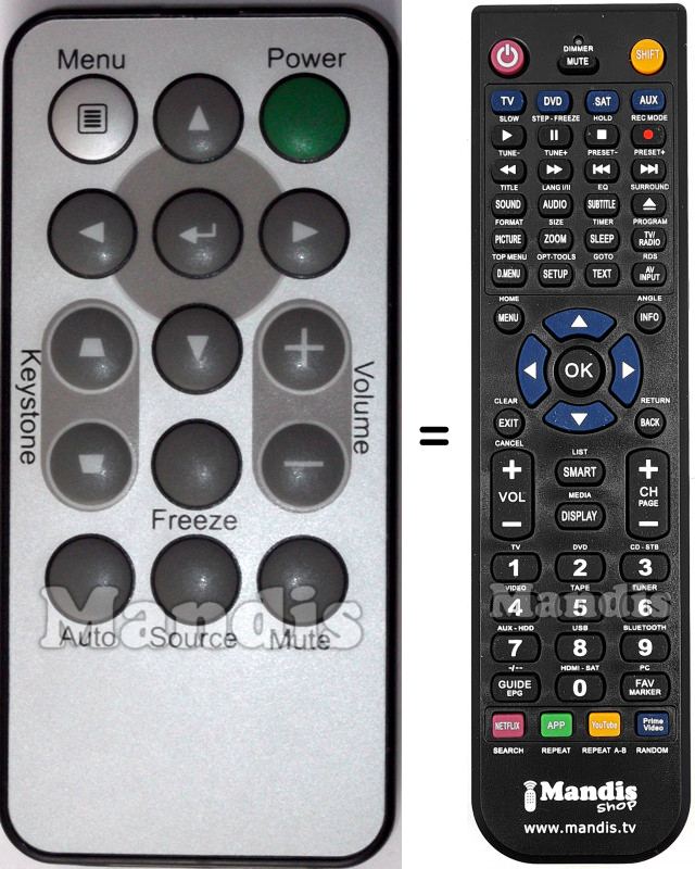 Télécommande équivalente LG MKJ42367902