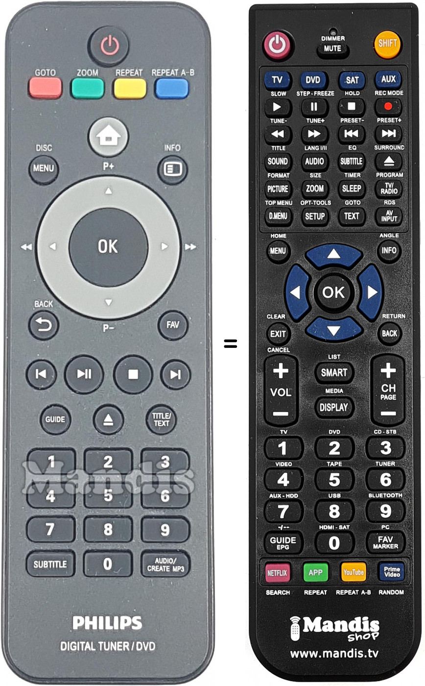 Télécommande équivalente 1014000685