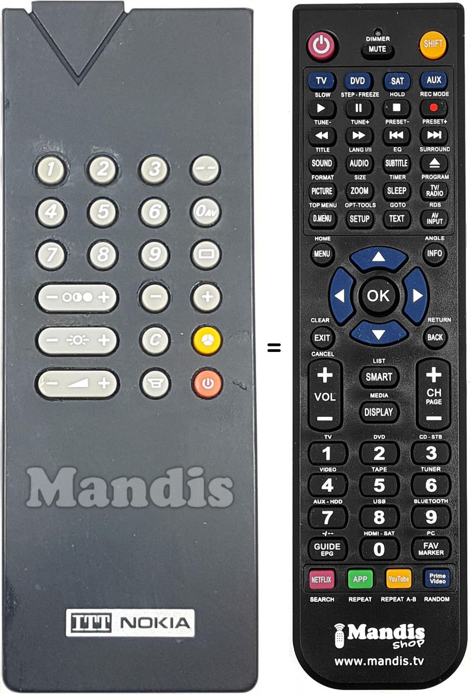 Télécommande équivalente 56521353