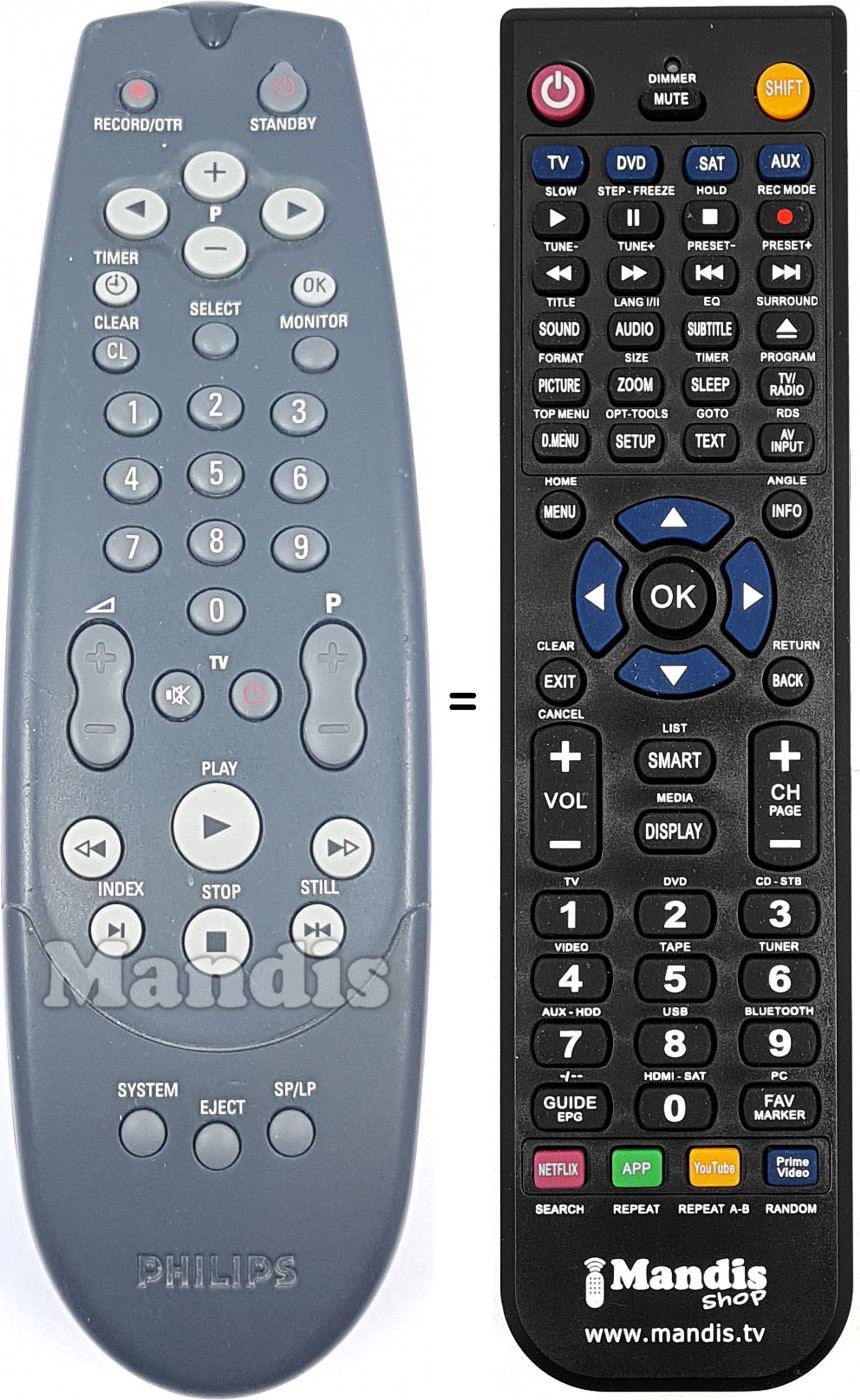 Télécommande équivalente 862266174101