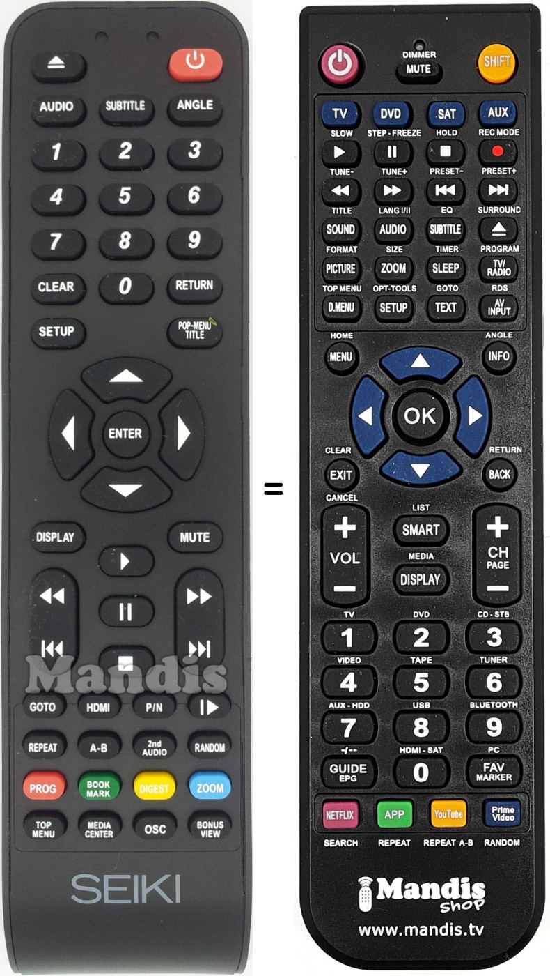 T&eacute;l&eacute;commande &eacute;quivalente BR01