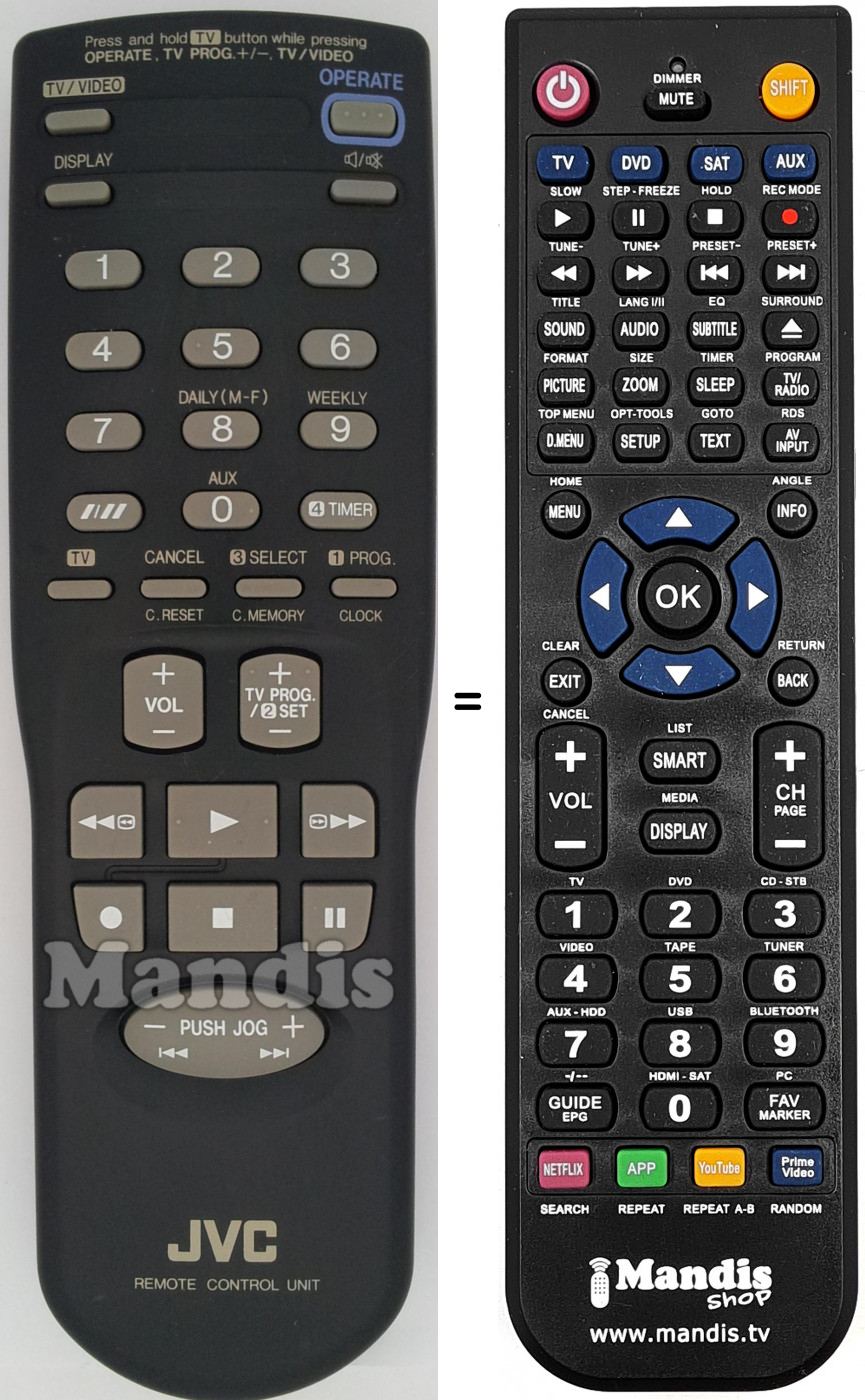 Télécommande équivalente REMCON1448