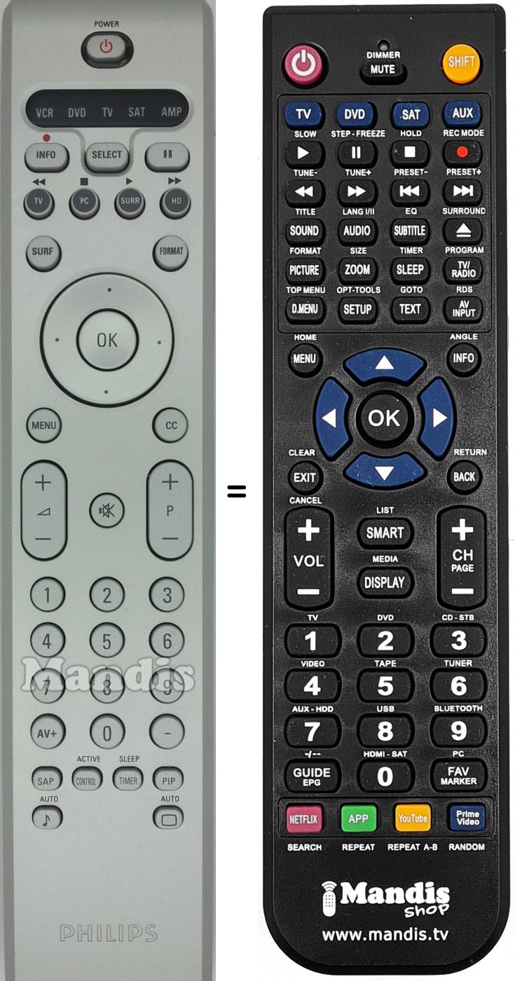 Télécommande équivalente 313923807191