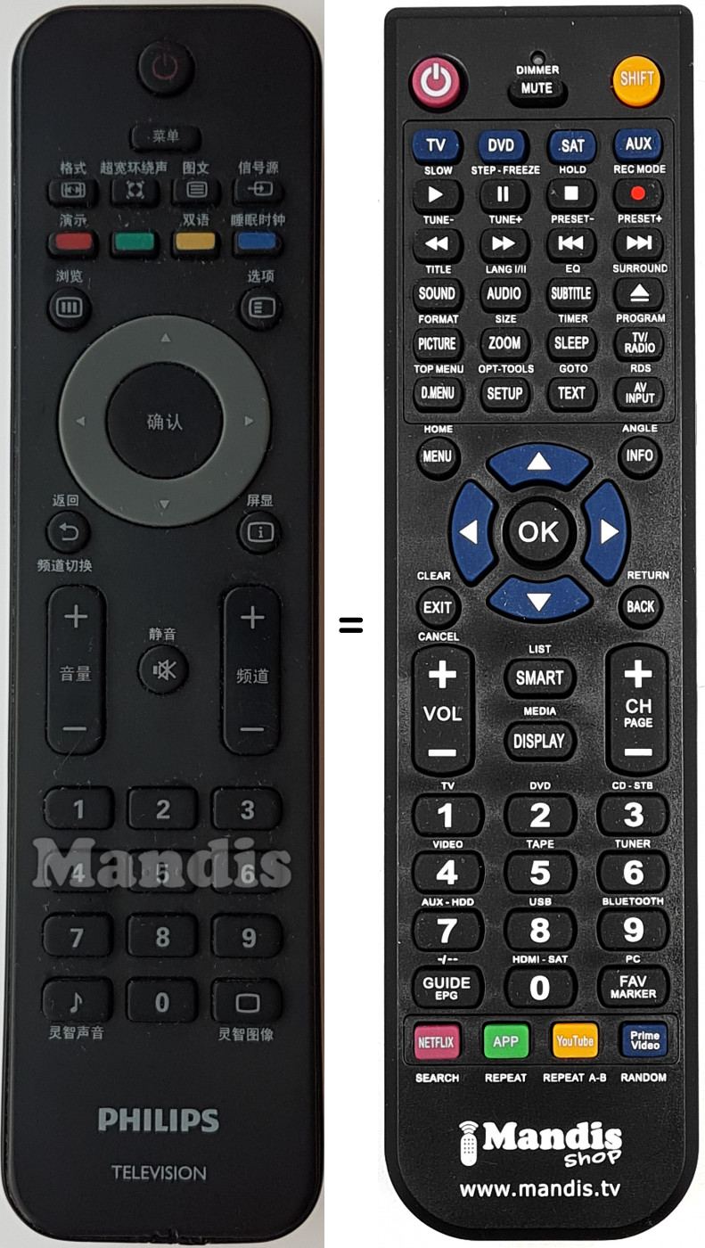 Télécommande équivalente 242254902307