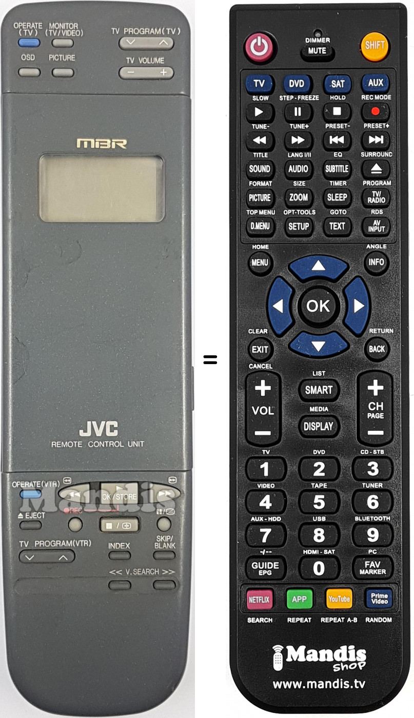 Télécommande équivalente R6AAUM-3