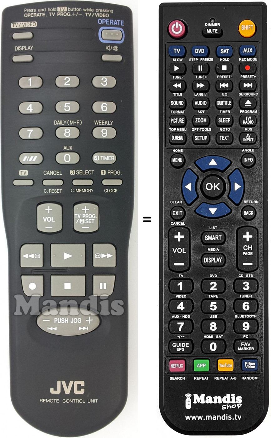 Télécommande équivalente REMCON1552