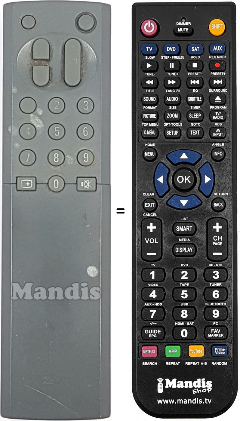 Télécommande équivalente RC9076-00G