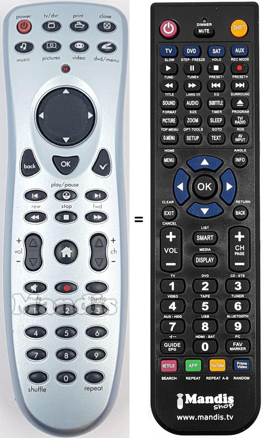 Télécommande équivalente REMCON1983