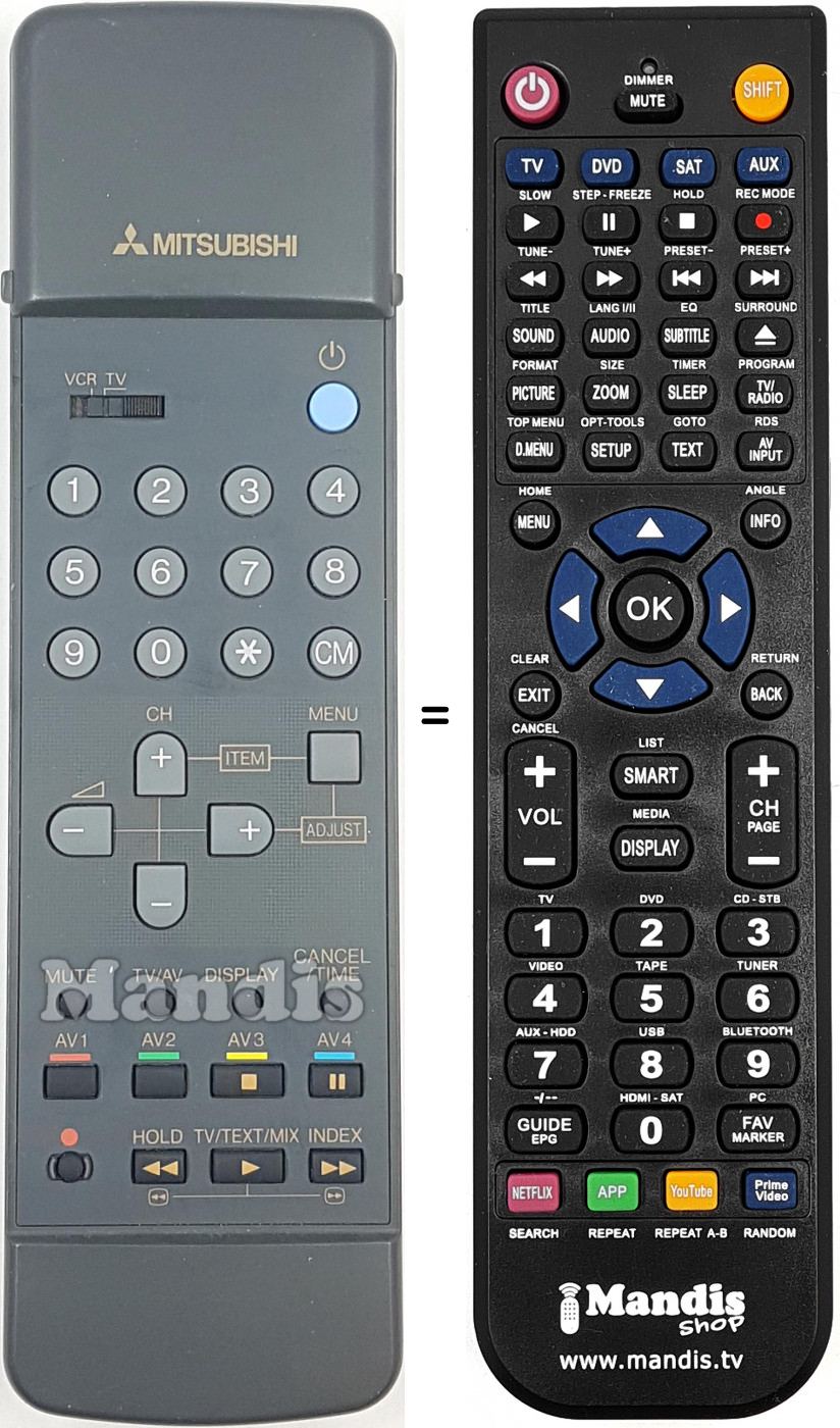 T&eacute;l&eacute;commande &eacute;quivalente REMCON2084