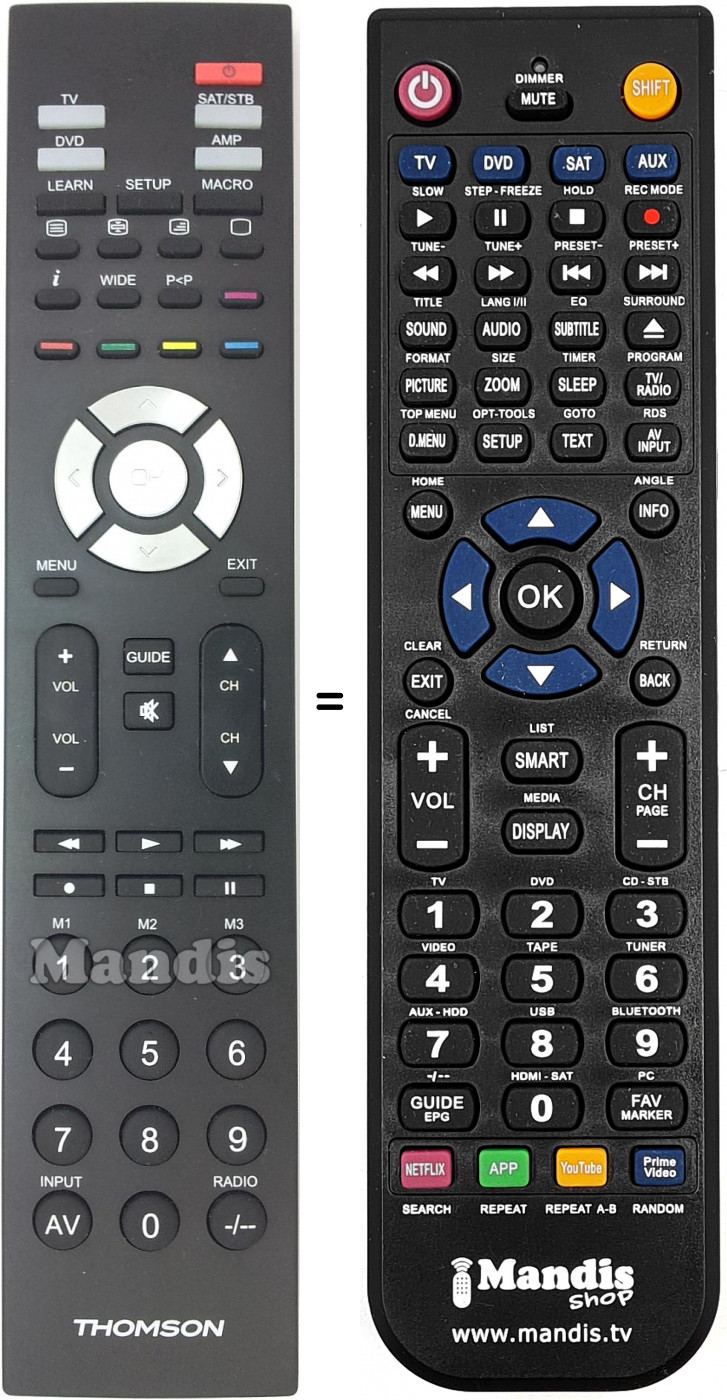 Télécommande équivalente ROC4411