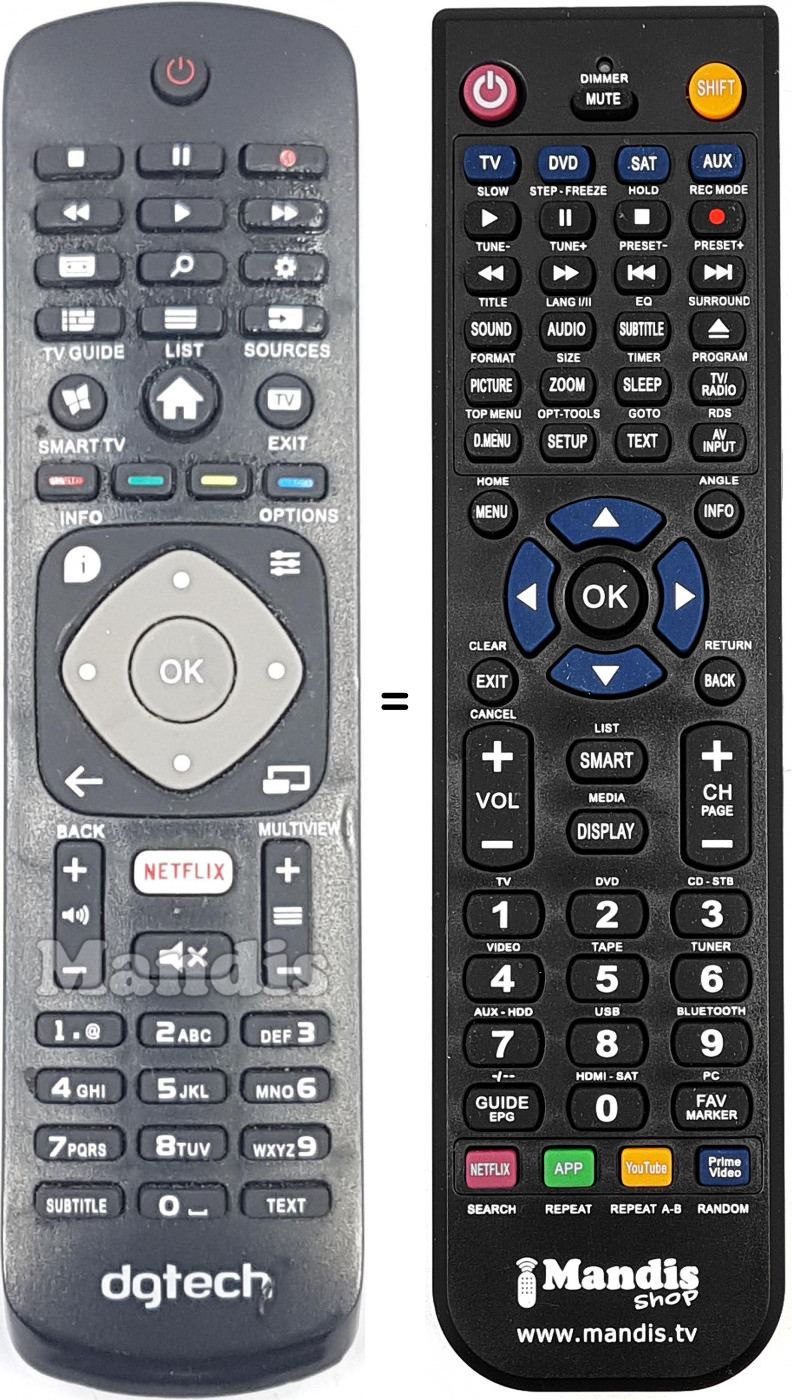 T&eacute;l&eacute;commande &eacute;quivalente REMCON2152