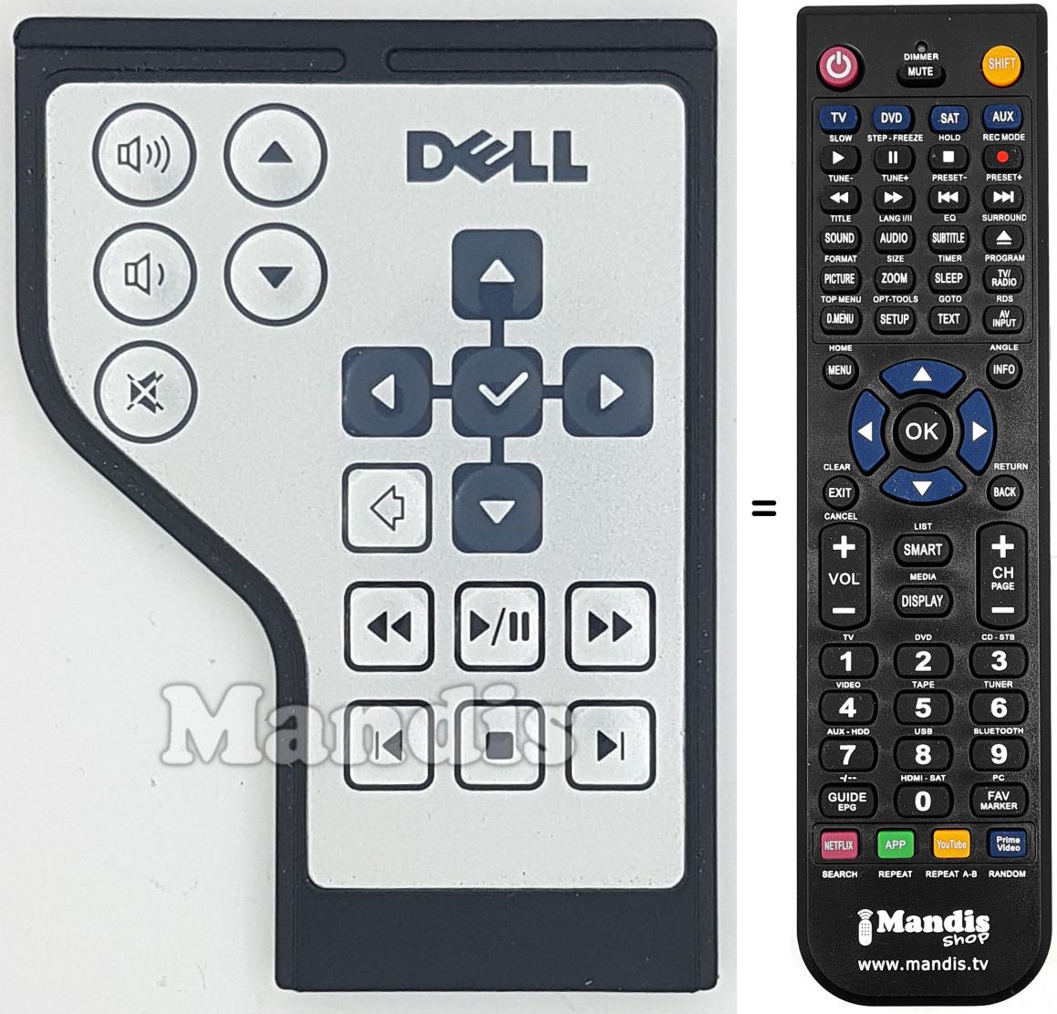 Télécommande équivalente RC1761701-00