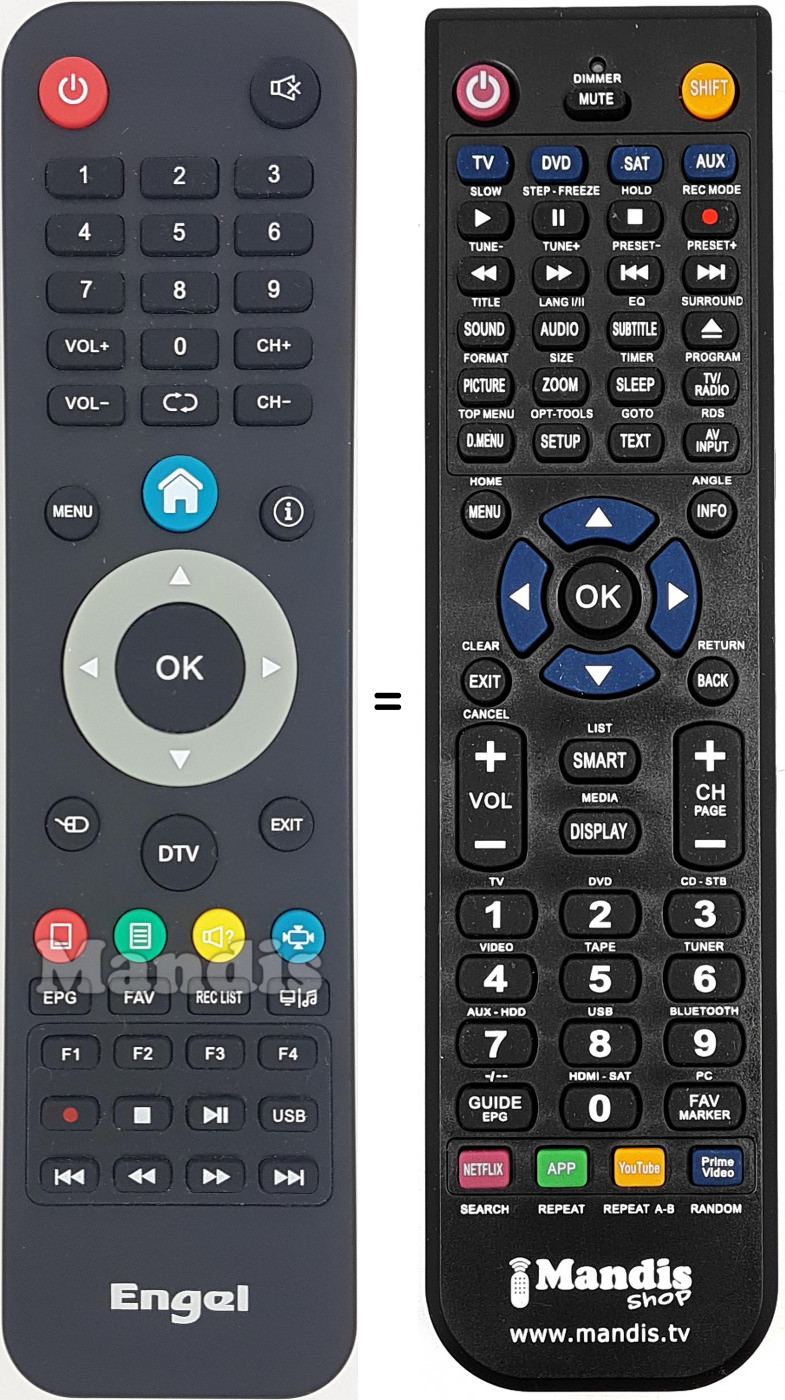 T&eacute;l&eacute;commande &eacute;quivalente Engel007