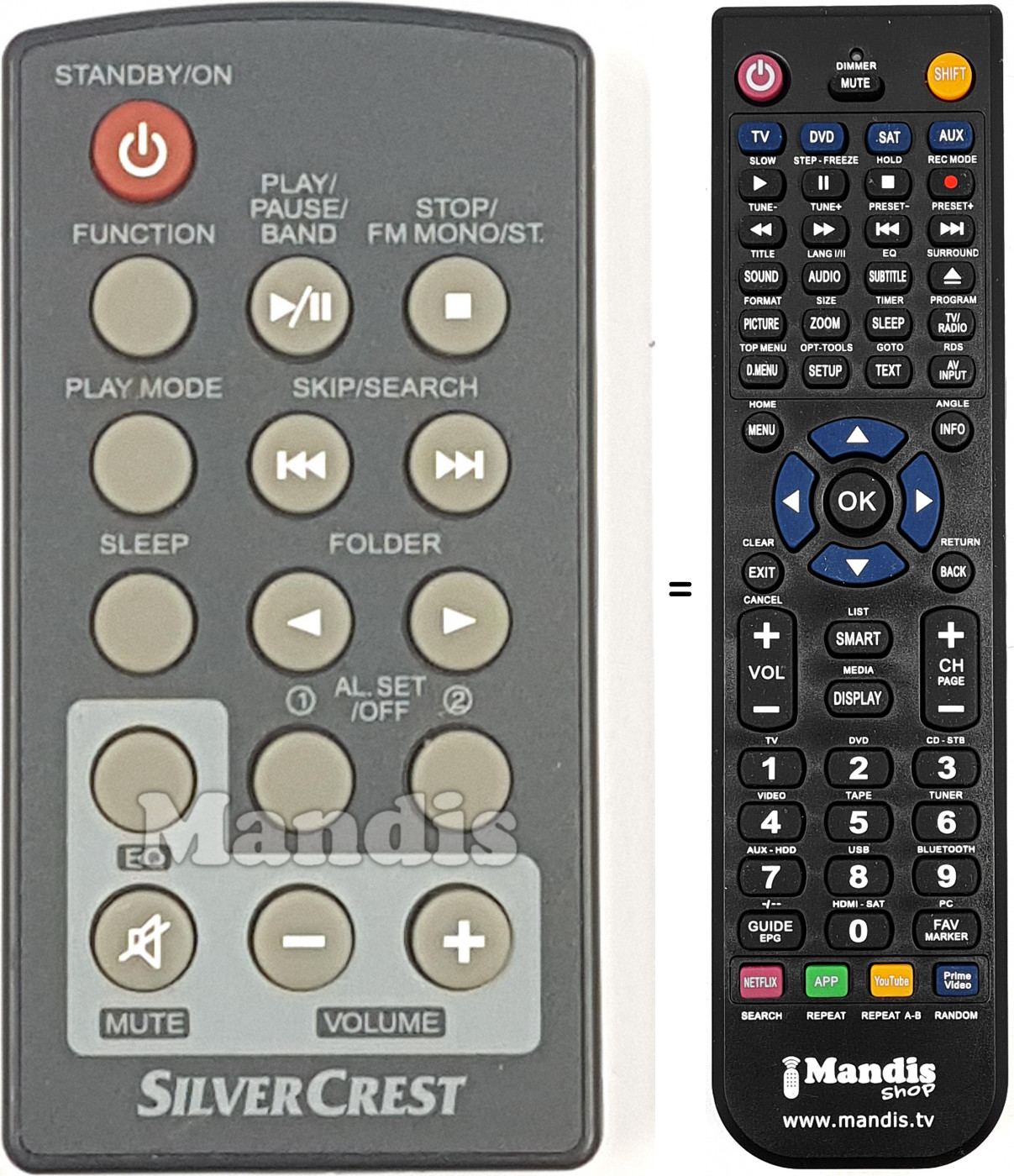 T&eacute;l&eacute;commande &eacute;quivalente KH-2311