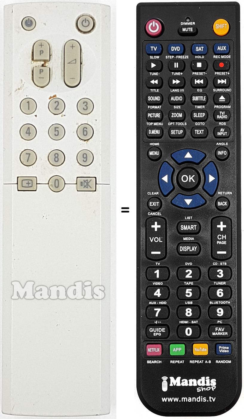 Télécommande équivalente RC-907601W