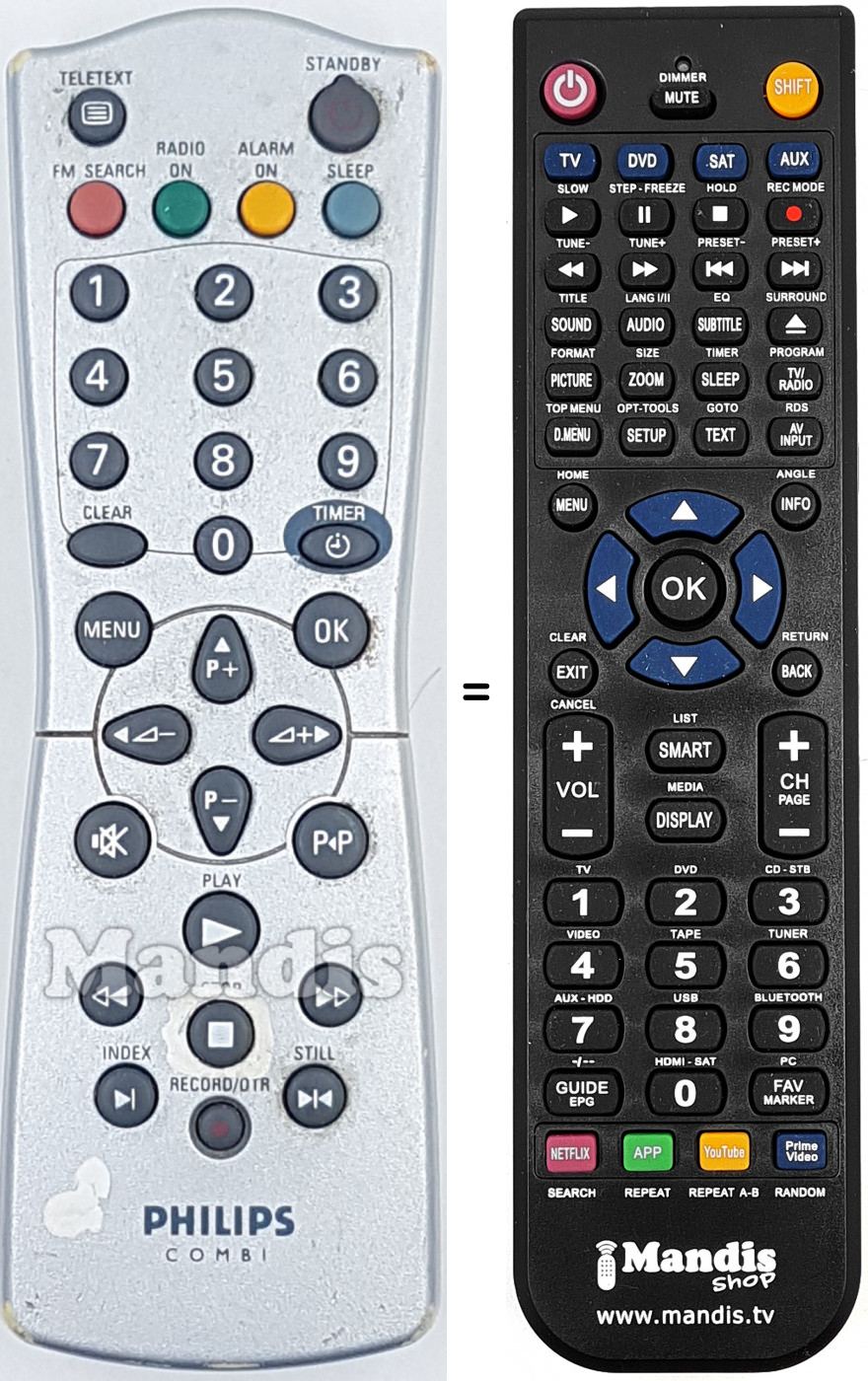 Télécommande équivalente REMCON1849