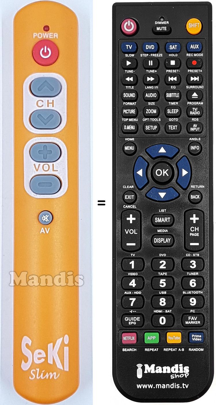 T&eacute;l&eacute;commande &eacute;quivalente REMCON1911