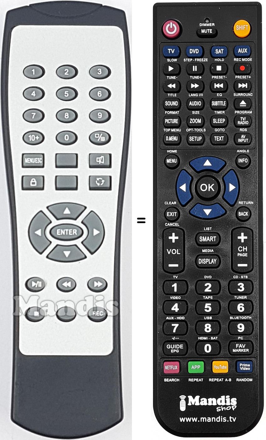 Télécommande équivalente REMCON1975