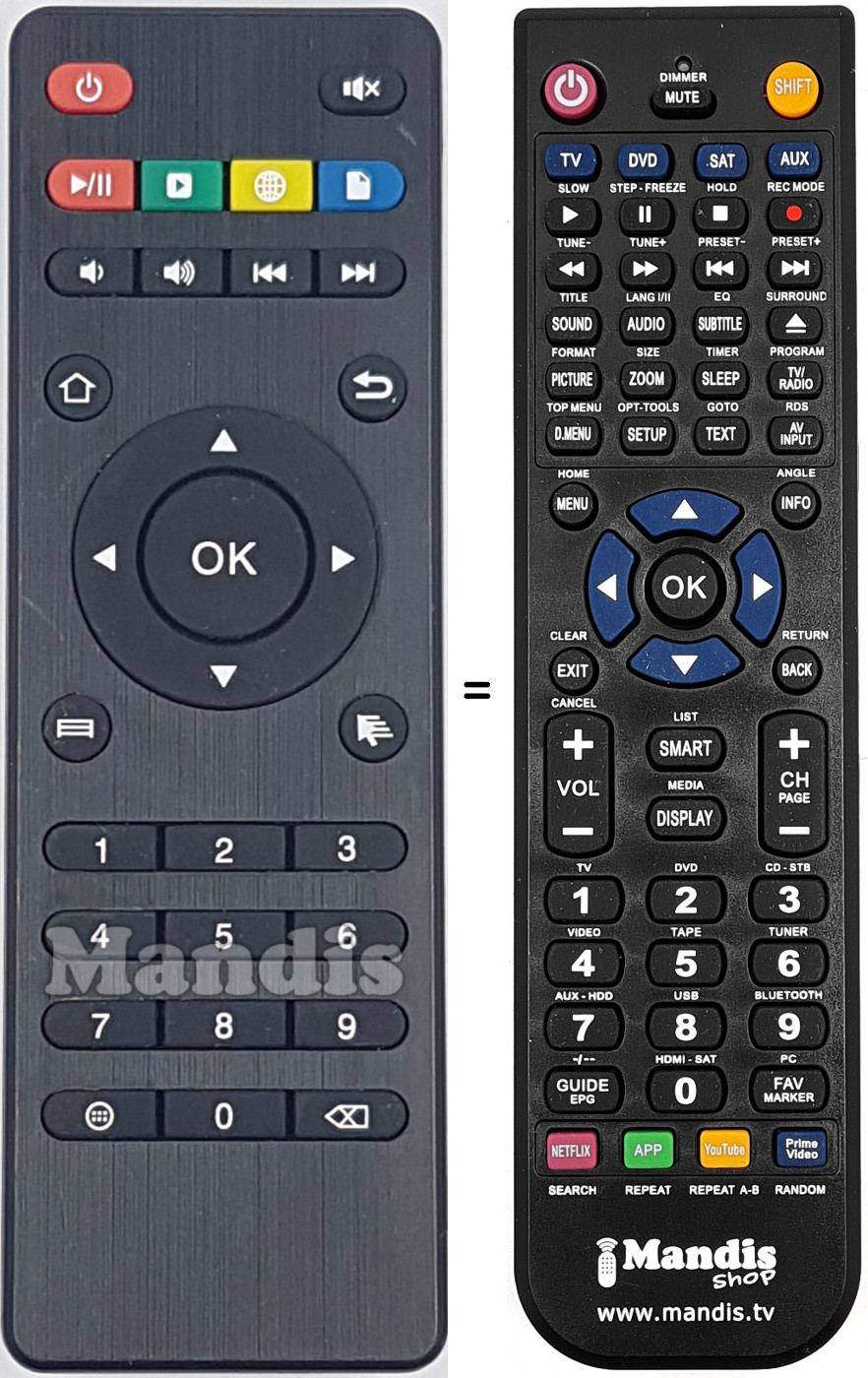 Télécommande équivalente REMCON2013