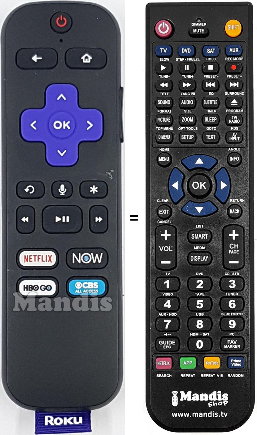 T&eacute;l&eacute;commande &eacute;quivalente REMCON2154